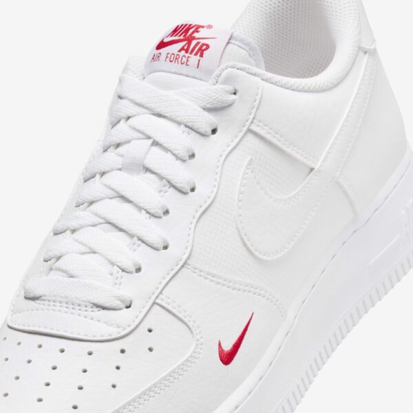 img_3395 Nike Air Force 1 Low '07 SE Blanc Rouge Mini Swoosh
