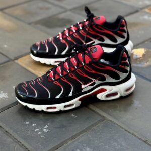 Nike Tn Air Max Plus - Black White University Red