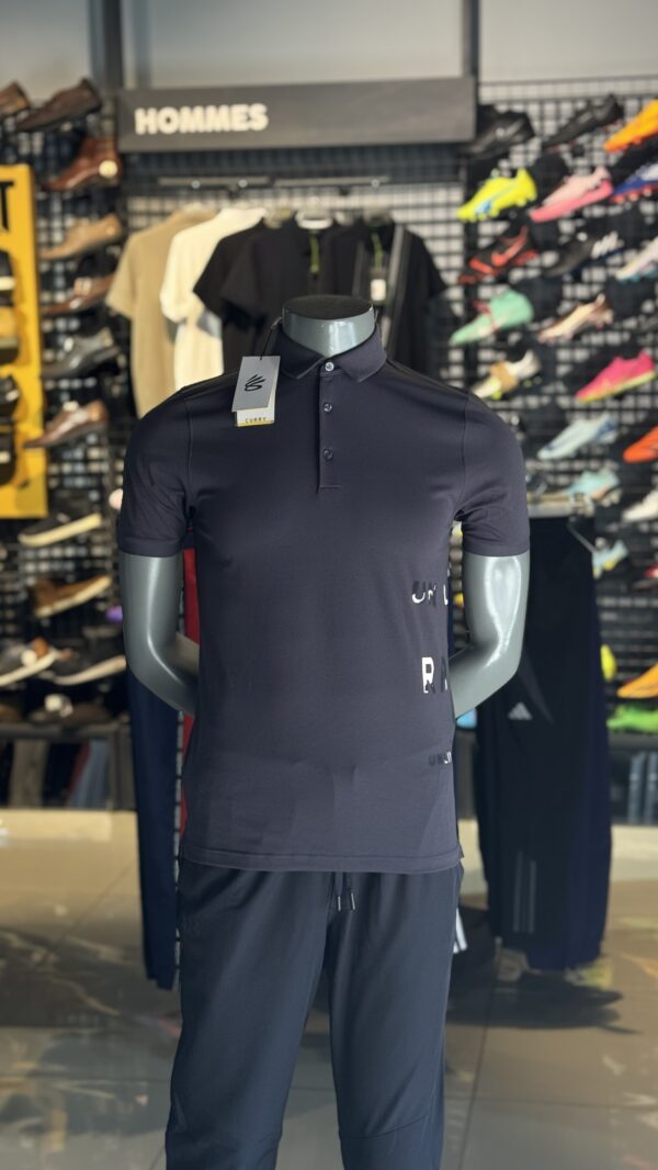 Under Armour x Stephen Curry Mens Black Vanish Polo camisa