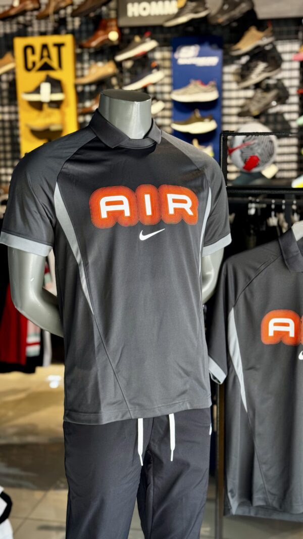 Nike Air T-Shirt Sleeve Jersey Grey Orange 🍊 (Loose-Fit)