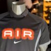 Nike Air T-Shirt Sleeve Jersey Grey Orange 🍊 (Loose-Fit)