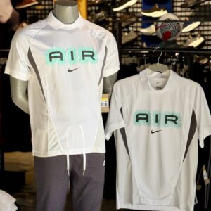 Nike Air T-Shirt Sleeve Jersey BLANC/BLANC/GRIS (Loose-Fit)