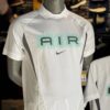 Nike Air T-Shirt Sleeve Jersey BLANC/BLANC/GRIS (Loose-Fit)