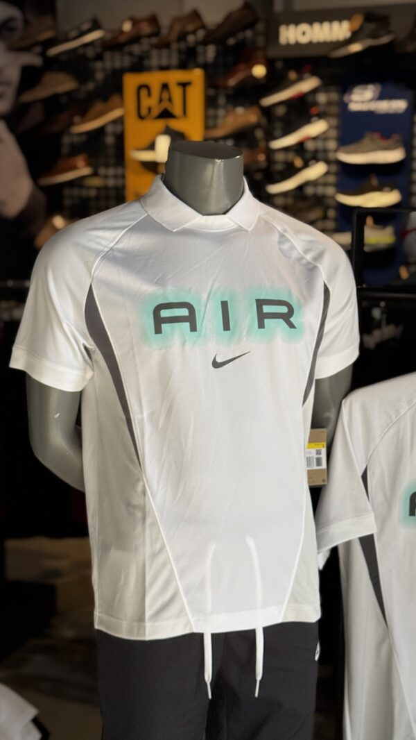 Nike Air T-Shirt Sleeve Jersey BLANC/BLANC/GRIS (Loose-Fit)