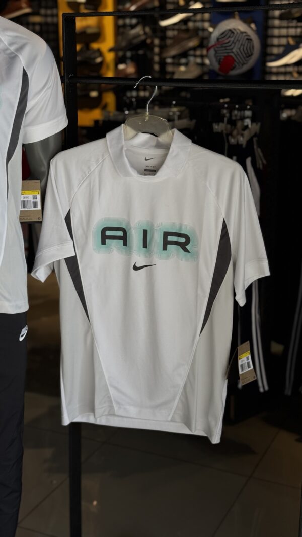 Nike Air T-Shirt Sleeve Jersey BLANC/BLANC/GRIS (Loose-Fit)