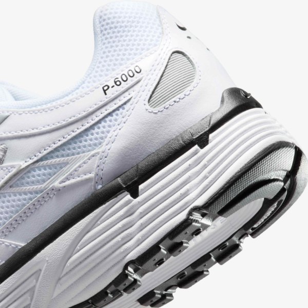 Nike P-6000 White/Metallic Silver/Black/Black
