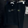 Nike Athletic Fleece Cargo Tracksuit in Black