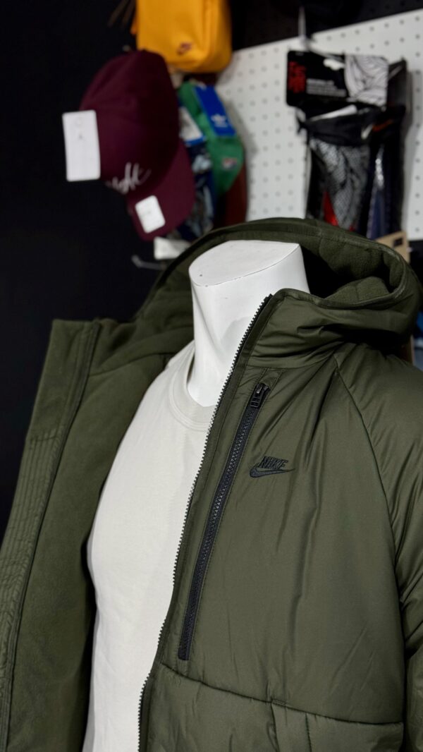 Nike Therma-Fit Legacy Hooded Jacket Vest Vert Noire