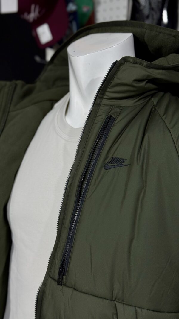 Nike Therma-Fit Legacy Hooded Jacket Vest Vert Noire