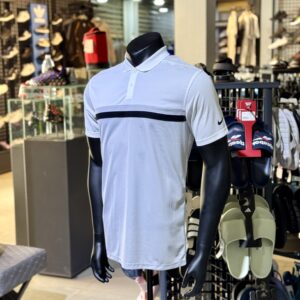 Nike Polo Nike Dri Fit Victory Color Block Polo White Lt Smoke Grey Black