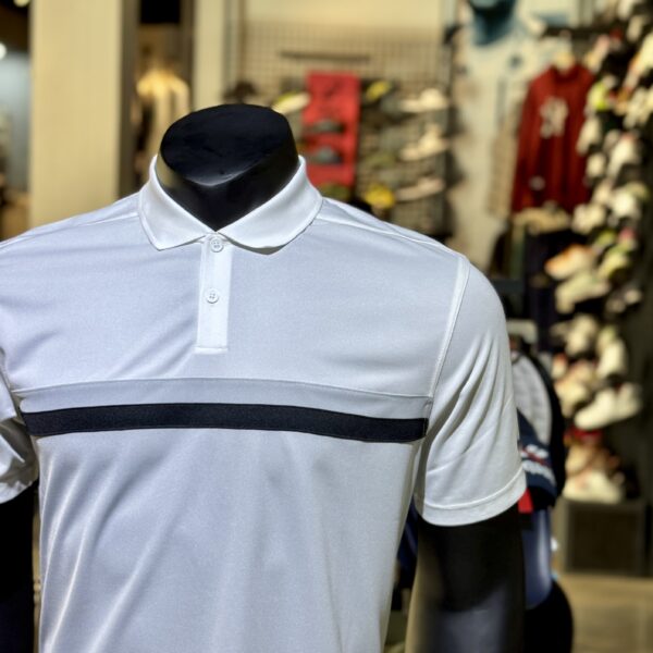 Nike Polo Nike Dri Fit Victory Color Block Polo White Lt Smoke Grey Black