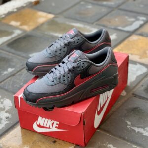 Nike Air Max 90 Premium Iron Grey University Red