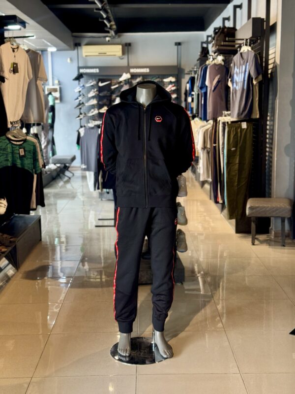 Nike Complet Vest Zip À Capuche Club Fleece Noir Rouge