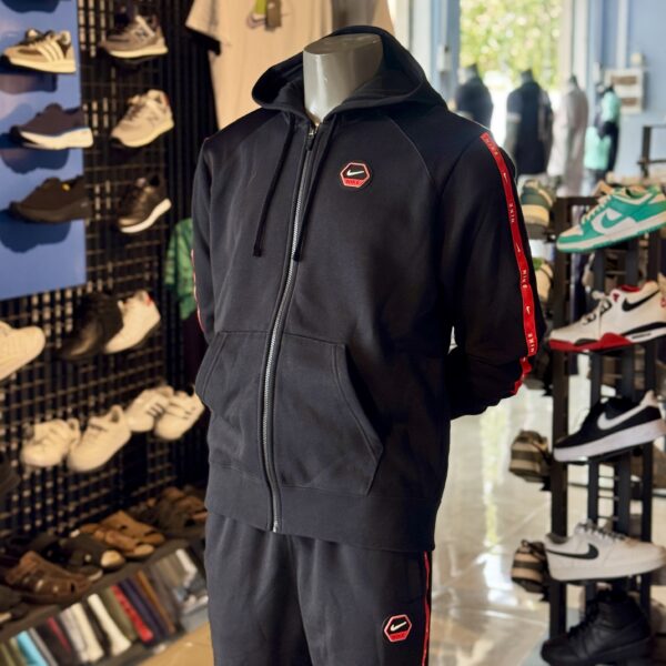Nike Complet Vest Zip À Capuche Club Fleece Noir Rouge